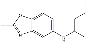 2-methyl-N-(pentan-2-yl)-1,3-benzoxazol-5-amine 结构式