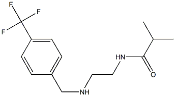 2-methyl-N-[2-({[4-(trifluoromethyl)phenyl]methyl}amino)ethyl]propanamide 结构式