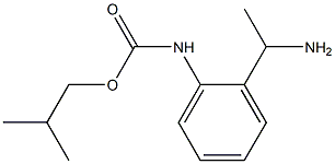 2-methylpropyl N-[2-(1-aminoethyl)phenyl]carbamate 结构式