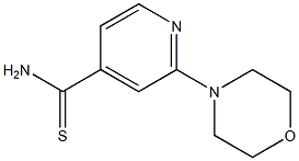 2-morpholin-4-ylpyridine-4-carbothioamide 结构式