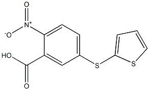 2-nitro-5-(thiophen-2-ylsulfanyl)benzoic acid 结构式