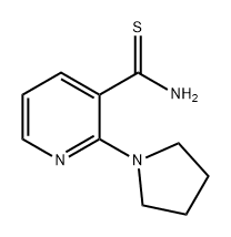 2-(吡咯烷-1-基)吡啶-3-碳硫代酰胺 结构式