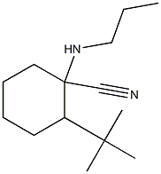 2-tert-butyl-1-(propylamino)cyclohexane-1-carbonitrile 结构式