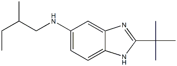 2-tert-butyl-N-(2-methylbutyl)-1H-1,3-benzodiazol-5-amine 结构式