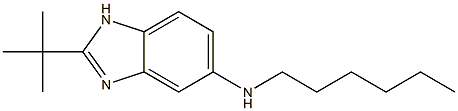 2-tert-butyl-N-hexyl-1H-1,3-benzodiazol-5-amine 结构式