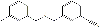 3-({[(3-methylphenyl)methyl]amino}methyl)benzonitrile 结构式