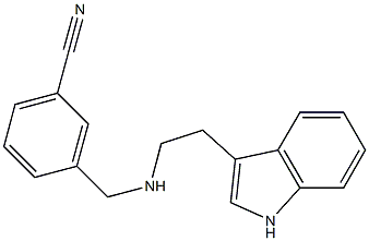 3-({[2-(1H-indol-3-yl)ethyl]amino}methyl)benzonitrile 结构式