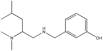3-({[2-(dimethylamino)-4-methylpentyl]amino}methyl)phenol 结构式