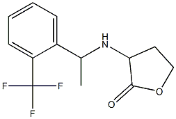 3-({1-[2-(trifluoromethyl)phenyl]ethyl}amino)oxolan-2-one 结构式
