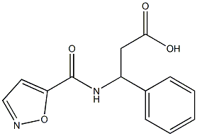 3-(1,2-oxazol-5-ylformamido)-3-phenylpropanoic acid 结构式