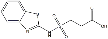3-(1,3-benzothiazol-2-ylsulfamoyl)propanoic acid 结构式