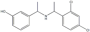 3-(1-{[1-(2,4-dichlorophenyl)ethyl]amino}ethyl)phenol 结构式