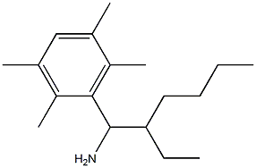 3-(1-amino-2-ethylhexyl)-1,2,4,5-tetramethylbenzene 结构式