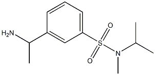 3-(1-aminoethyl)-N-methyl-N-(propan-2-yl)benzene-1-sulfonamide 结构式