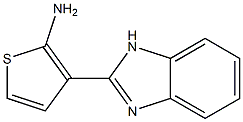 3-(1H-1,3-benzodiazol-2-yl)thiophen-2-amine 结构式