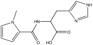3-(1H-imidazol-4-yl)-2-[(1-methyl-1H-pyrrol-2-yl)formamido]propanoic acid 结构式