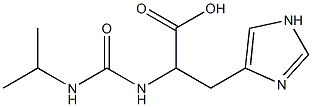 3-(1H-imidazol-4-yl)-2-[(propan-2-ylcarbamoyl)amino]propanoic acid 结构式