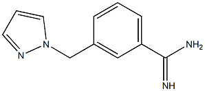 3-(1H-pyrazol-1-ylmethyl)benzenecarboximidamide 结构式