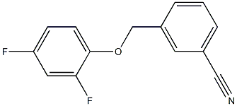 3-(2,4-difluorophenoxymethyl)benzonitrile 结构式