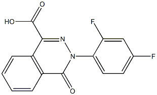 3-(2,4-difluorophenyl)-4-oxo-3,4-dihydrophthalazine-1-carboxylic acid 结构式