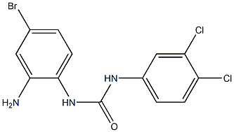 3-(2-amino-4-bromophenyl)-1-(3,4-dichlorophenyl)urea 结构式