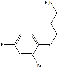 3-(2-bromo-4-fluorophenoxy)propan-1-amine 结构式