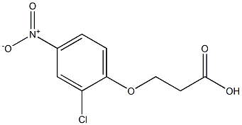 3-(2-chloro-4-nitrophenoxy)propanoic acid 结构式