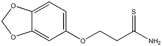 3-(2H-1,3-benzodioxol-5-yloxy)propanethioamide 结构式