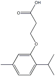 3-(2-isopropyl-5-methylphenoxy)propanoic acid 结构式