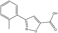 3-(2-methylphenyl)-1,2-oxazole-5-carboxylic acid 结构式