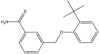 3-(2-tert-butylphenoxymethyl)benzene-1-carbothioamide 结构式