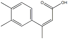 3-(3,4-dimethylphenyl)but-2-enoic acid 结构式