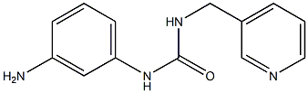 3-(3-aminophenyl)-1-(pyridin-3-ylmethyl)urea 结构式