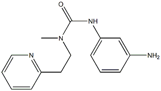 3-(3-aminophenyl)-1-methyl-1-[2-(pyridin-2-yl)ethyl]urea 结构式