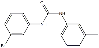 3-(3-bromophenyl)-1-(3-methylphenyl)urea 结构式