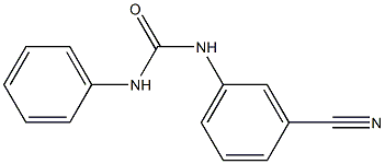 3-(3-cyanophenyl)-1-phenylurea 结构式