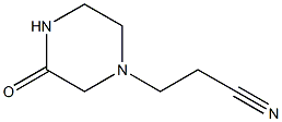 3-(3-oxopiperazin-1-yl)propanenitrile 结构式