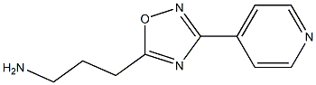 3-(3-pyridin-4-yl-1,2,4-oxadiazol-5-yl)propan-1-amine 结构式