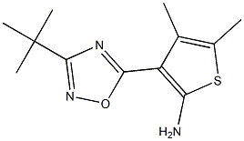 3-(3-tert-butyl-1,2,4-oxadiazol-5-yl)-4,5-dimethylthiophen-2-amine 结构式