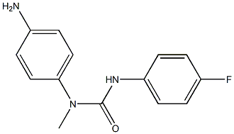 3-(4-aminophenyl)-1-(4-fluorophenyl)-3-methylurea 结构式