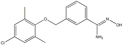 3-(4-chloro-2,6-dimethylphenoxymethyl)-N'-hydroxybenzene-1-carboximidamide 结构式