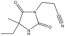 3-(4-ethyl-4-methyl-2,5-dioxoimidazolidin-1-yl)propanenitrile 结构式