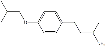 3-(4-isobutoxyphenyl)-1-methylpropylamine 结构式