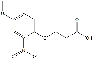 3-(4-methoxy-2-nitrophenoxy)propanoic acid 结构式