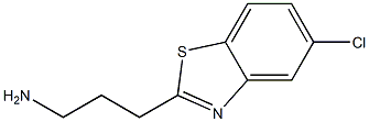 3-(5-chloro-1,3-benzothiazol-2-yl)propan-1-amine 结构式