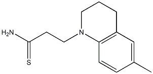 3-(6-methyl-3,4-dihydroquinolin-1(2H)-yl)propanethioamide 结构式