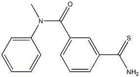 3-(aminocarbonothioyl)-N-methyl-N-phenylbenzamide 结构式