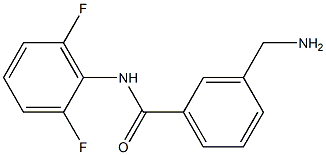 3-(aminomethyl)-N-(2,6-difluorophenyl)benzamide 结构式