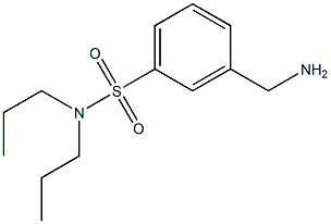 3-(aminomethyl)-N,N-dipropylbenzenesulfonamide 结构式