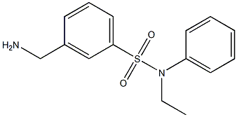 3-(aminomethyl)-N-ethyl-N-phenylbenzenesulfonamide 结构式